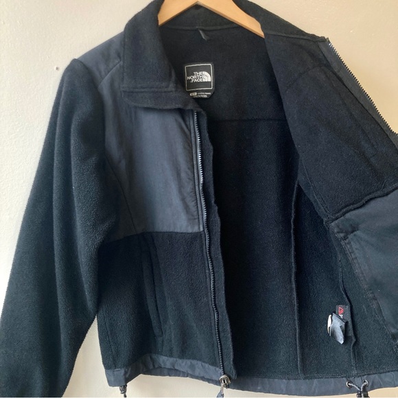 The North Face Womens Fleece Jacket Full Zip Pockets Logo Funnel Neck Small - Picture 8 of 9
